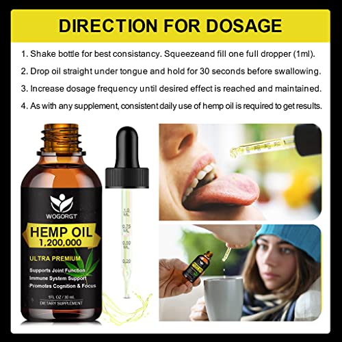 Vegan Organic Hemp Oil - Omega 3 & Relaxation