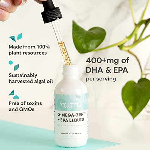 Nutru O-Mega-Zen3 Vegan DHA EPA Liquid Supplement