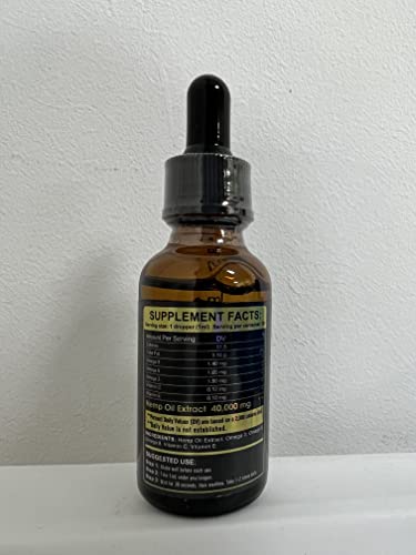 Vegan Organic Hemp Oil - Omega 3 & Relaxation