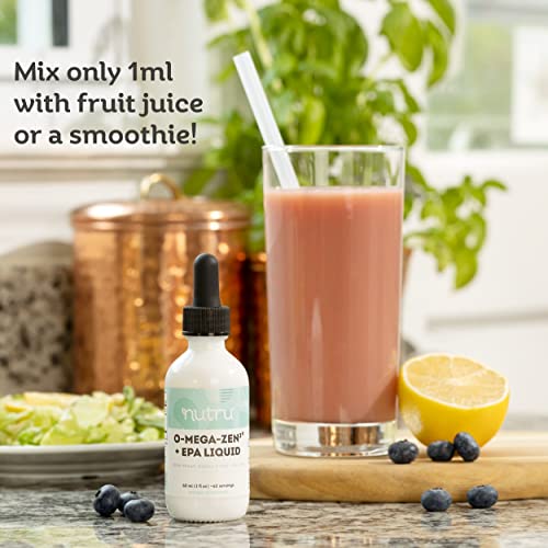 Nutru O-Mega-Zen3 Vegan DHA EPA Liquid Supplement