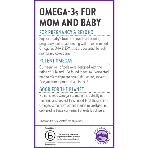 Vegan Prenatal Omega-3 DHA/EPA Supplement - 30 Softgels