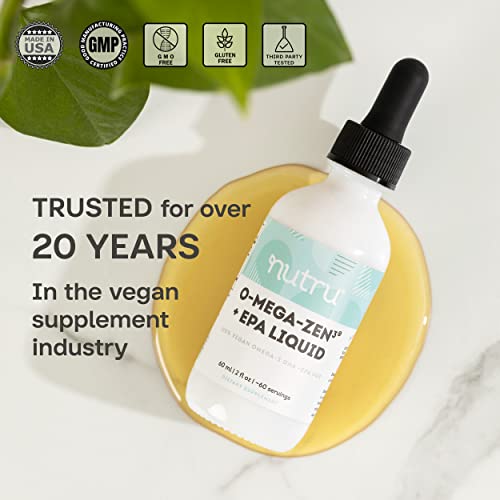 Nutru O-Mega-Zen3 Vegan DHA EPA Liquid Supplement