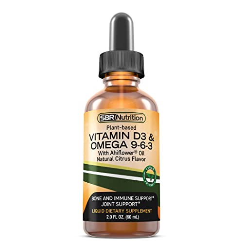 Plant-Based Omega 3-6-9 with Vitamin D3 Liquid