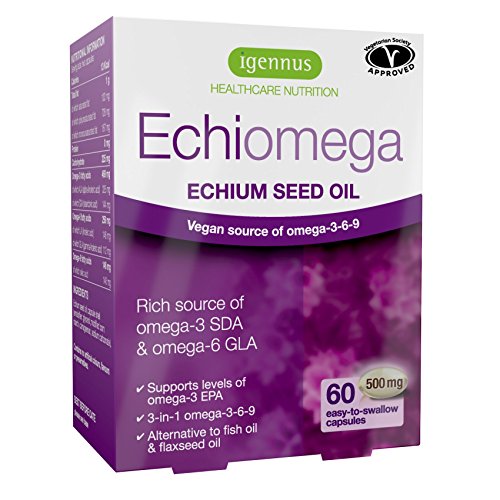 Echiomega Vegan Omega 3-6-9 Softgels, 500 mg