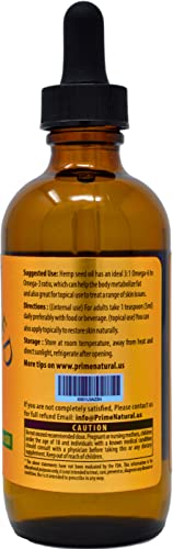 Organic Hemp Seed Oil - High Omega 3 Vegan