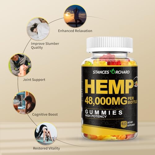 Vegan Hemp Gummies with Omega 3-6-9 Benefits