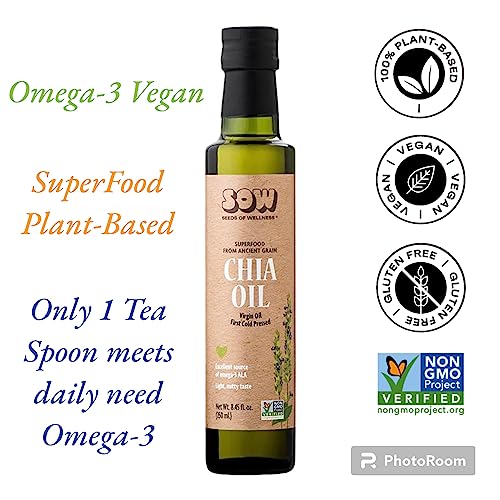 Chia Seed Oil - Pure Vegan Omega-3 ALA