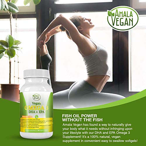 Powerful Vegan Omega 3 Algae Oil Supplement