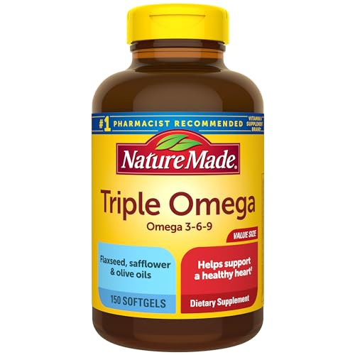 Vegan Triple Omega 3-6-9 Softgels for Heart Health