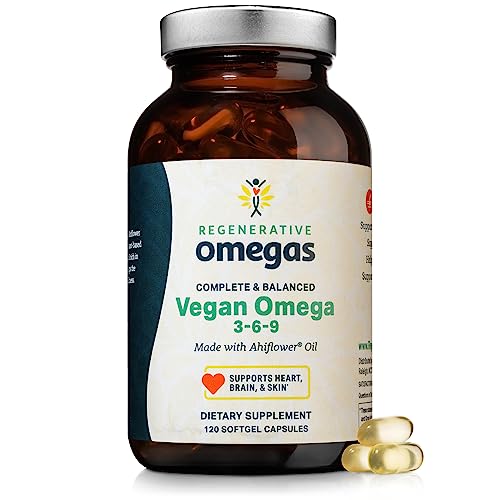Ahiflower Oil Softgels - Balanced Vegan Omega 3-6-9