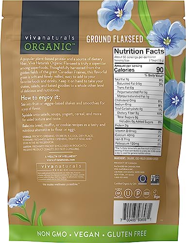 Viva Naturals Organic Flaxseed - Vegan Omega 3