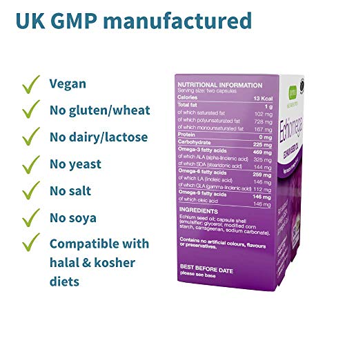 Echiomega Vegan Omega 3-6-9 Softgels, 500 mg