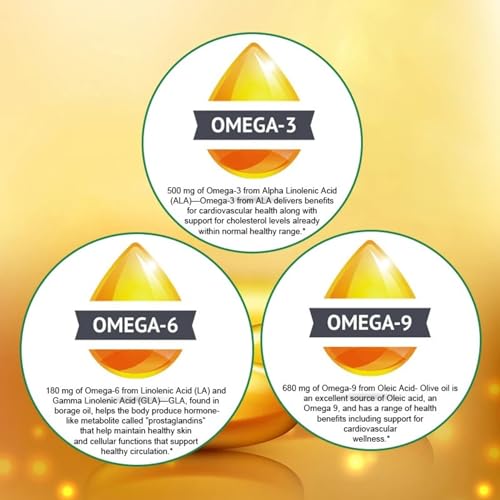 Vegan Omega 3-6-9 Supplement for Heart Health