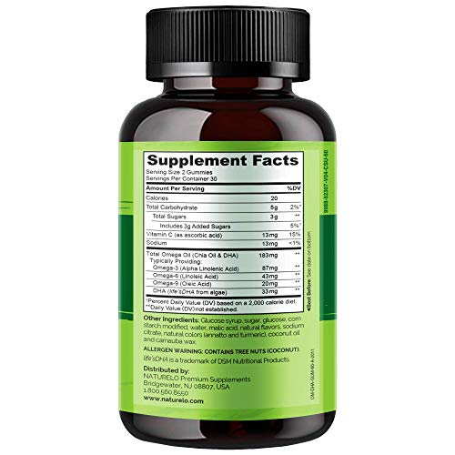 Vegan Omega-3 DHA Gummies for Heart & Brain