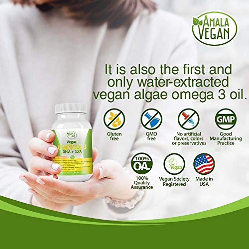 Powerful Vegan Omega 3 Algae Oil Supplement