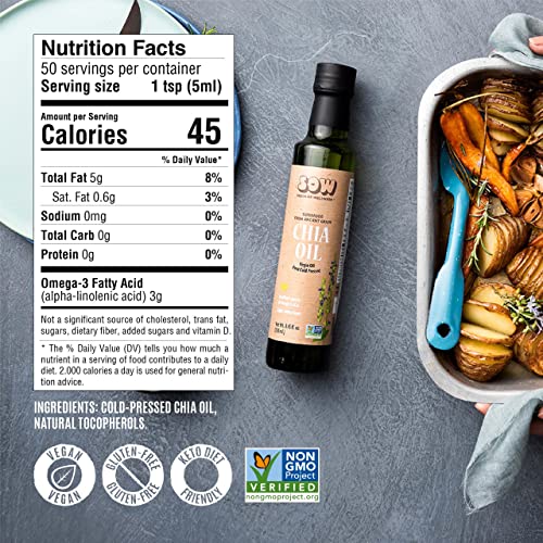 Chia Seed Oil - Pure Vegan Omega-3 ALA