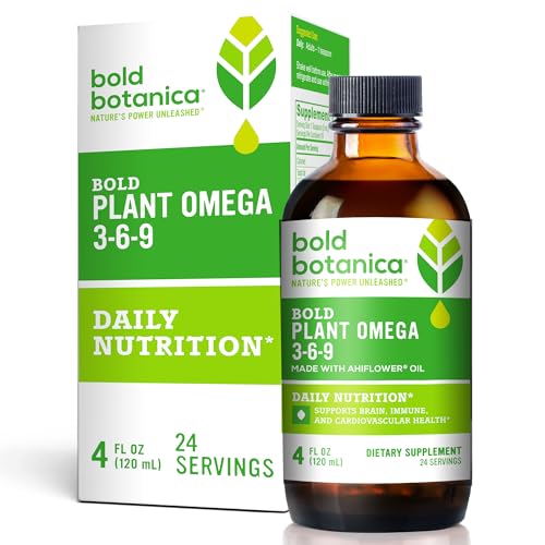 Bold Botanica Vegan Omega 3-6-9 Liquid Supplement