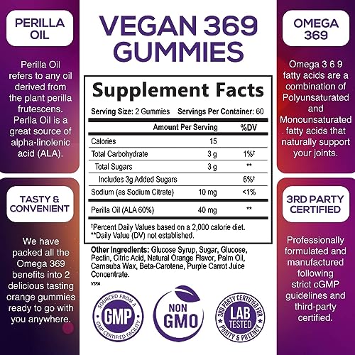 Triple Strength Vegan Omega 3 Gummies - 120 Count