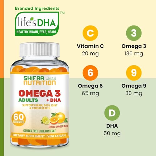 Vegan Omega 3 Gummies for Brain & Heart Health