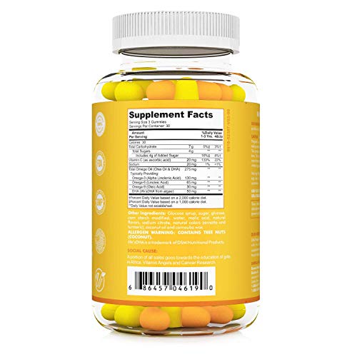 Plant-Based Omega 3 Gummies with Vitamin C