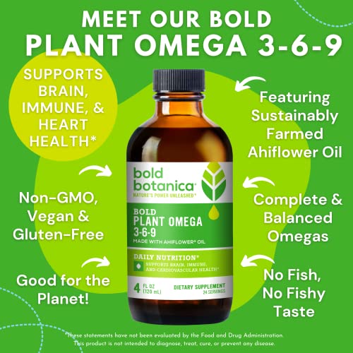 Bold Botanica Vegan Omega 3-6-9 with Ahiflower Oil