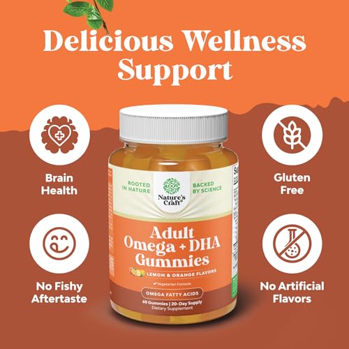 Vegan Omega 3 Gummies for Brain and Heart Health