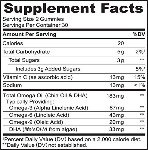 Vegan Omega-3 DHA Gummies for Heart & Brain