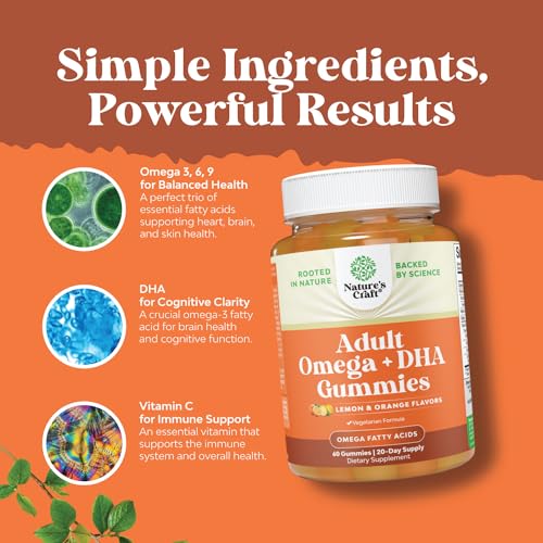 Vegan Omega 3 Gummies for Brain and Heart Health