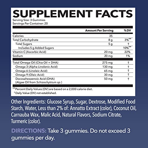 Vegan Omega 3-6-9 Gummies for Optimal Health