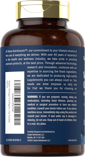 Carlyle Vegan Omega 3 from Algae Oil - 150 Softgels