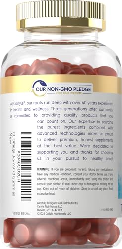 Vegan Omega 3-9 Gummies, Peach Flavor - 70 Count