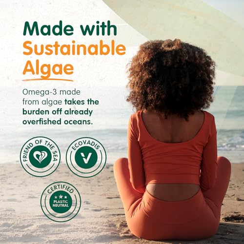 Vegan Omega-3 DHA Supplement from Algae, 60 Softgels