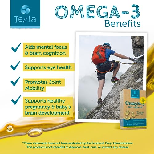 Vegan Omega 3 Algae Capsules for Brain Health