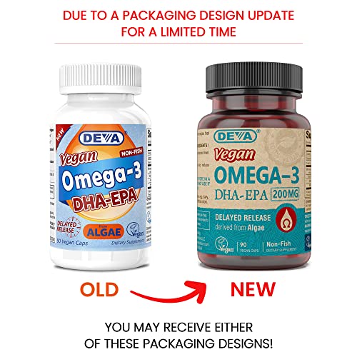 DEVA Vegan Omega-3 DHA-EPA from Micro Algae