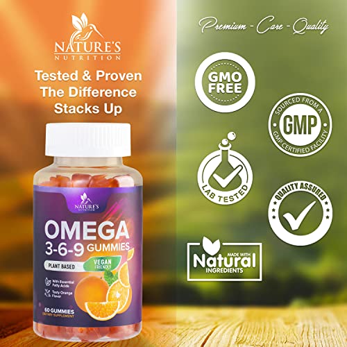 Vegan Omega 3 Gummies - Triple Strength Heart & Brain Support