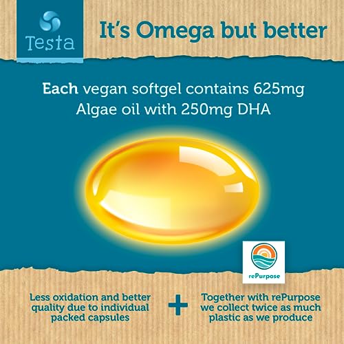 Vegan Omega 3 Algae Capsules for Brain Health