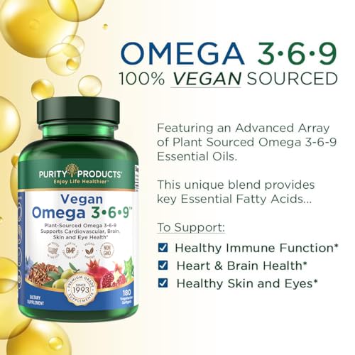 Vegan Omega 3-6-9 Essential Fatty Acid Complex