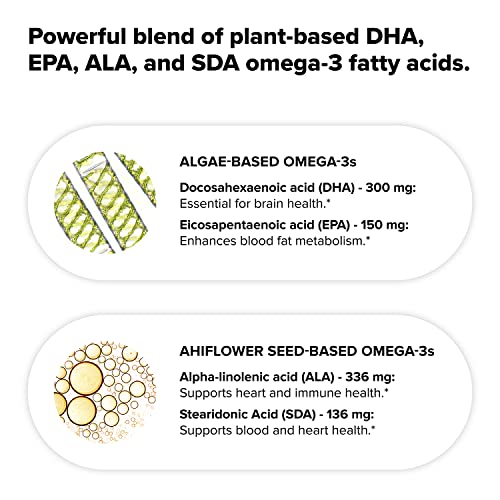 Vegan Omega-3 Complex Liquid Capsules, 120 Count