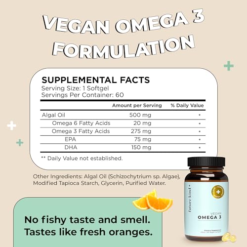 Future Kind Vegan Omega 3 Algae Supplements