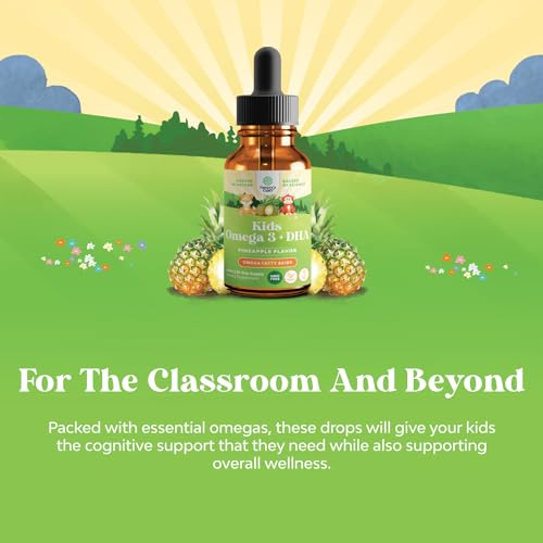 Organic Vegan Omega 3 Liquid for Kids