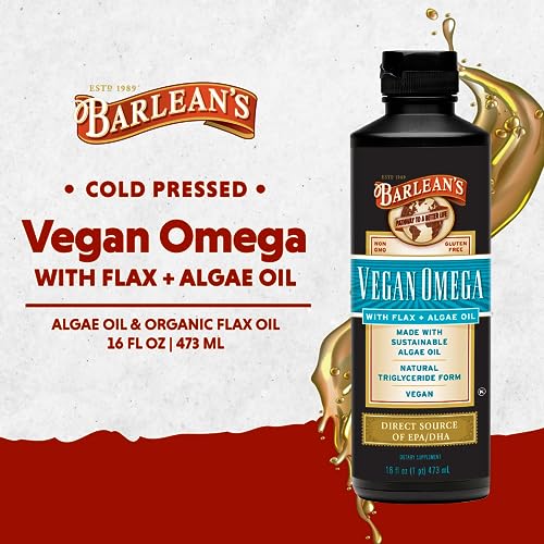 Vegan Omega 3 Liquid Flax & Algae Oil