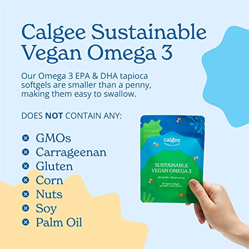 Calgee Vegan Omega-3 Algae Oil, 450mg (60 Ct)