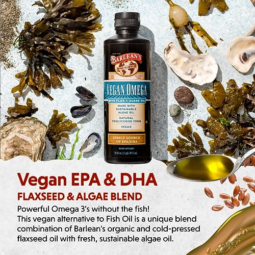 Vegan Omega 3 Liquid Flax & Algae Oil