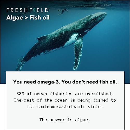 Freshfield Vegan Omega 3 DHA - Heart & Brain Support