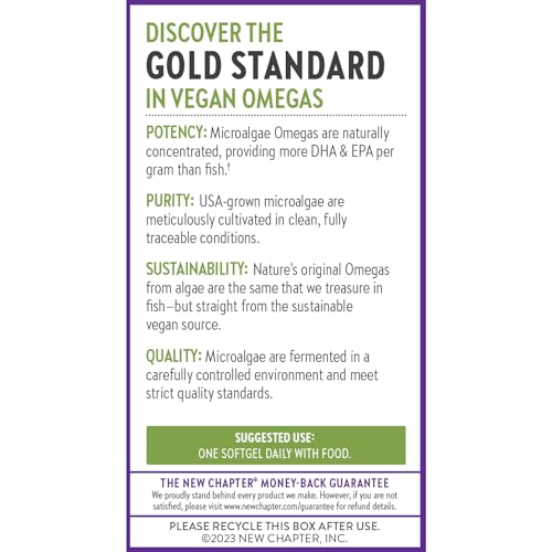 Vegan Omega-3 DHA, EPA & DPA Softgels - 30 Count