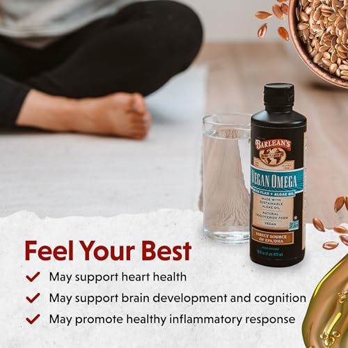 Vegan Omega 3 Liquid Flax & Algae Oil