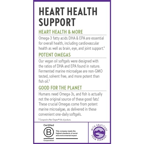 Vegan Omega-3 DHA, EPA & DPA Softgels - 30 Count