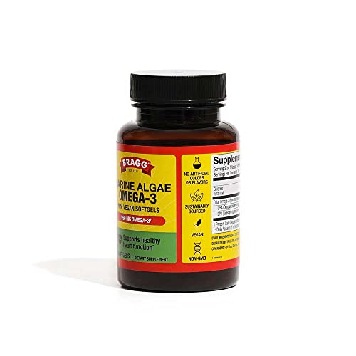 Bragg Vegan Omega 3 from Marine Algae - 60 Softgels