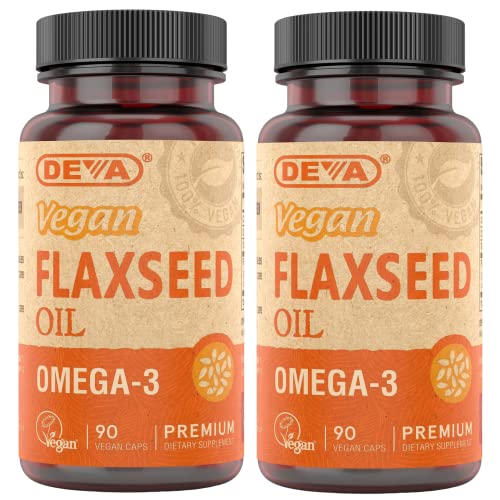 Organic Vegan Flax Seed Oil Omega-3 Capsules