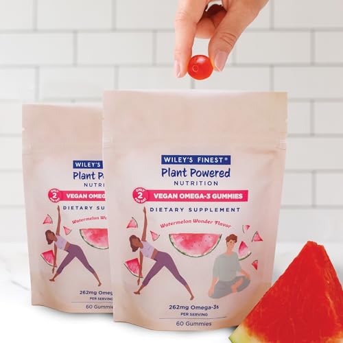 Wiley's Finest Vegan Omega-3 Gummies – Watermelon Flavor
